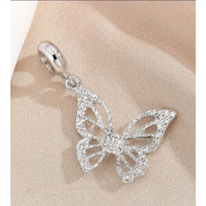 Women's Silver Butterfly Charm